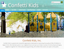 Tablet Screenshot of confettikids.org